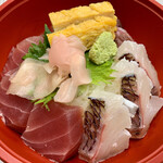 個室居酒屋　馬に魚に　 - 海鮮丼（５５０円）