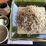Teuchi Soba Mansaku - 粗挽蕎麦大盛り