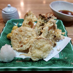 銀座 長寿庵 - 冬野菜の天ぷら盛り合わせ