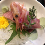 菜 - 新鮮なお刺身アップ
