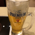 四川料理 銀杏 - 晩酌セット税抜1280円の生ビールはプレモル！