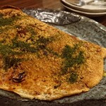 Okonomiyaki Ide - ミックス焼き 鰹粉が良い感じ