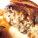 ハンバーグの断面