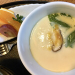Wasai Shunsai Hidamari - 茶碗蒸しにフルーツ