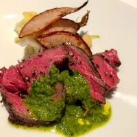 パトゥ - ・土佐あか牛のフィレのステーキ チミチュリソース  こちらも美味ー♡