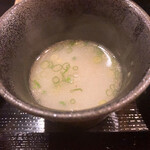 炭火焼鳥と水炊き 五郎一 - スープ美味しい♪