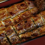 湯の岳庵 - うな重一尾のアップ