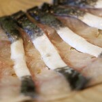 湯の岳庵 - 鰻のしゃぶしゃぶのアップ