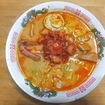 奈良屋 - 出来たー！見た目は一蘭というより熊本ラーメン桂花に近い！