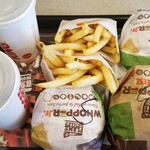 BURGER KING - 2個セット(テリヤキワッパーJr/スパイシーワッパーJr)(500円)/セット(Mフレンチフライ/Mコーラゼロ)(300円)/チリアグリセット(チリアグリバーガー/Mフレンチフライ/Mコーラゼロ)(1190円)