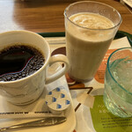 Mosubaga - 追加で注文したブレンドコーヒー、モスシェイクコーヒー