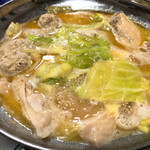 鳥田中 - つくねとキャベツから投入