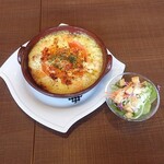Kurashiki Kohi Ten - 海老とトマトのクリームドリアランチ