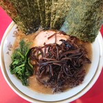 ラーメン濱野家 - ラーメン(並)＋のり・きくらげ増し