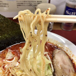 Ramen Isshin - 麻辣鶏白湯ラーメンの麺