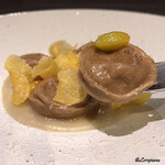 カーサ・デル・チーボ - ﾎﾟﾙﾁｰﾆｾｯｷを練り込んだﾄﾙﾃｯﾘ