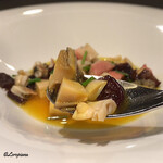 カーサ・デル・チーボ - アワビと北寄貝と姫貝と生木耳