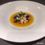 カーサ・デル・チーボ - 鮑と北寄貝と姫貝のｽﾞｯﾊﾟ･ﾃﾞｨ･ﾍﾟｯｼｪ