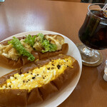 SAN HITORI - お好きなパンが2個選べるランチセットA 550円税別