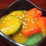 興 - 玉コン酢味噌和え（先付）･･･仮名