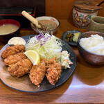 とんかつ とん喜 - カキフライ定食