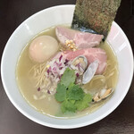 中華そば うお青 - 上中華(海塩)貝白淡