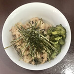 中華そば うお青 - 汁かけ平子めし