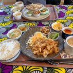 コクバンカフェ - しょうが焼きランチ　日替りランチ