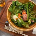 みのりカフェ - たっぷり野菜のネギトロ丼セット