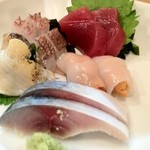 ふく田 - 刺身盛合せ