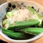 ふく田 - おくら煮びたし