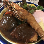 新富士本店 - 厚切りハムも美味い