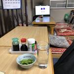 さか本そば店 - お湯割り二杯目～