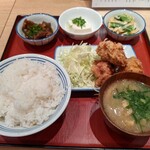 かっぽうぎ - 唐揚げ定食