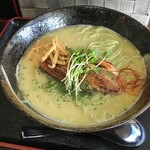 らーめん 仙代 - 鶏白湯塩 細麺 大盛