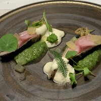 HAGI - エージングブースターをかけたいわきのきときとな鯖とセリのピュレ