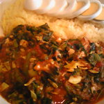 きんもち - 野菜カレー＋チキン＋ほうれん草＋たまご
