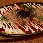 居酒屋 坂田 - タコと山芋の鉄板焼