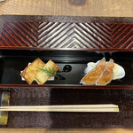 徳山鮓 - ⚫︎鮒ずしと鮒ずしサンド　もはやこちらがメインディッシュ♡これを食べに来ていると言ってもいい！