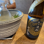 徳山鮓 - こちらも「七本槍・渡船」スッキリとした純米酒で、発酵料理とよく合います♡