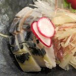 あじ彩 - あじ彩 「お造りの盛合せ（〆さば）」