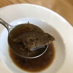 kitchen俊貴 - オニオンスープ ポルチーニ茸アップ