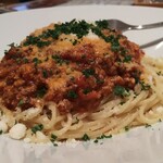 ボーノ - ブロードに５時間  ミートソース煮込みに２時間 かけるそうです。(笑)(*≧∀≦*)