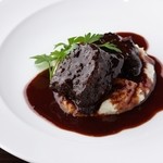 "Yamagata beef cheek stew in red wine" with a soft and deep flavor