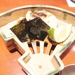 銀座 しのはら - トラフグ白子焼き