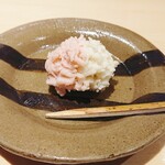 銀座 しのはら - 紅白のきんとん