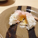 銀座 しのはら - 百合根の黄身餡