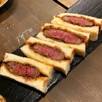 Daijuu Tei - 牛ヒレカツサンド。2500円+税