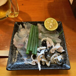 活魚料理 広海 - てっちりコースのてっさ