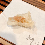 天ぷら酒房 西むら - 河豚　皮トリュフ麹